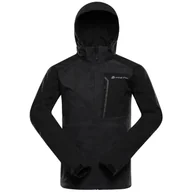 Kurtki męskie - Męska kurtka softshellowa Alpine Pro Hoor Rozmiar: XL / Kolor: czarny - miniaturka - grafika 1