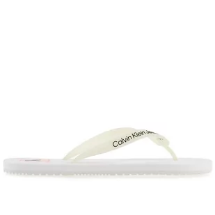 Japonki Calvin Klein Slippers YM0YM00656-YBR - białe - Klapki i japonki męskie - miniaturka - grafika 1