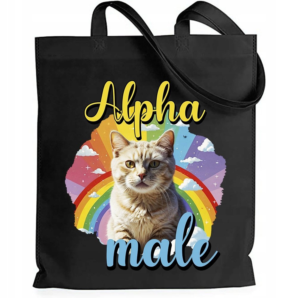 Torba Czarna Shoper Śmieszny Prezent Dla Chłopaka Męża Alfa Male Mix Wzory