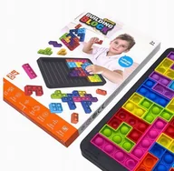 Zabawki sensoryczne - Układanka Bąbelki Tetris Pop It Puzzle Zabawka Antystresowa Sensoryczna - miniaturka - grafika 1