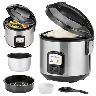 Ryżowar Silvercrest SRK 400 D2 z łyżką - Akcesoria i części AGD - miniaturka - grafika 1