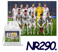 Puzzle - PUZZLE 110 EL.UKŁADANKA PIŁKARSKA REPREZENTACJA POLSKI+WORECZEK Z NADRUKIEM - miniaturka - grafika 1