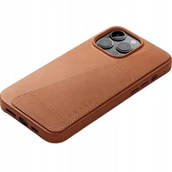 Etui i futerały do telefonów - Mujjo Etui Full Leather Wallet Case do iPhone 14 Pro Max brązowe - miniaturka - grafika 1