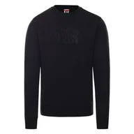 Bluzy męskie - Bluza The North Face Drew Peak Sweater 0A4SVRJK31 - czarna - miniaturka - grafika 1