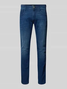 Jeansy o kroju slim fit z 5 kieszeniami model ‘ANBASS’ - Spodnie męskie - miniaturka - grafika 1