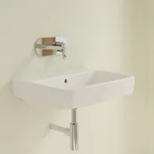 Umywalki - Villeroy & Boch O.novo Umywalka wisząca 60x46 cm bez otworu na baterię z przelewem weiss alpin 4A416J01 - miniaturka - grafika 1