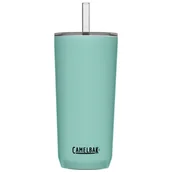 Kubki termiczne - Kubek termiczny ze słomką Camelbak Straw Tumbler Vacuum Insulated 600ml coastal turkusowy - miniaturka - grafika 1