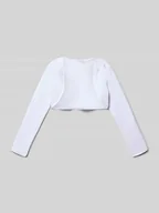 Kurtki i płaszcze dla dziewczynek - Bolerko o kroju regular fit z kwiatowymi aplikacjami - miniaturka - grafika 1