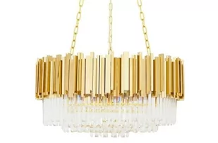 KingHome Lampa wisząca IMPERIAL DW-D5688M.GOLD kryształowa oprawa w kolorze złota DW-D5688M.GOLD - Lampy sufitowe - miniaturka - grafika 1