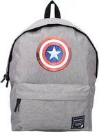 Plecaki szkolne i tornistry - Vadobag Plecak Szkolny Marvel Avengers Armor Protection Kapitan Ameryka Szary - miniaturka - grafika 1