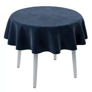 Dekoria Obrus okrągły granat 135 cm Velvet - Obrusy i serwetki - miniaturka - grafika 1