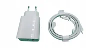 Ładowarki do telefonów - ŁADOWARKA SIECIOWA DO TELEFONU 20W + Kabel USB-C OPLOT W OPLOCIE 1 METR - miniaturka - grafika 1
