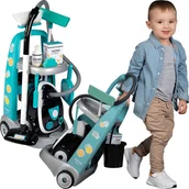 Zabawy w naśladowanie dorosłych - Wózek do sprzątania z odkurzaczem + 9 akcesoriów - miniaturka - grafika 1