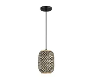 Lampy sufitowe - Rabalux 72091 - Żyrandol na lince ADALLA 1xE27/40W/230V rattan - miniaturka - grafika 1