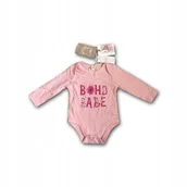 Body dla niemowląt - Różowe body niemowlęce Jessica Simpson 0/3 m 56-62 - miniaturka - grafika 1