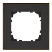 Klawisze i ramki - Ramka pojedyncza Simon 55 Duo czarna złota Kontakt Simon - miniaturka - grafika 1