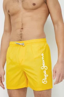 Pepe Jeans szorty kąpielowe Finnick kolor żółty - Stroje kąpielowe - miniaturka - grafika 1