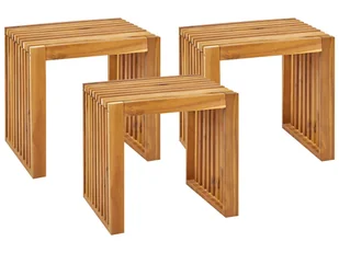 Krzesło ogrodowe Drewno Jasne drewno BELLANO - Fotele i krzesła ogrodowe - miniaturka - grafika 1