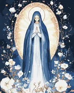 Malowanie po numerach - Ideyka Malowanie po numerach - Niepokalana 40x50cm - miniaturka - grafika 1