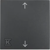 Klawisze i ramki - Hager polo B.1/B.3/B.7 Glas Klawisz z nadrukiem strzałki antracyt 16201616 16201616 - miniaturka - grafika 1