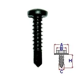 WKRĘT SAMOWIERCĄCY CZARNY 4.2X19 ROMIX COMPANY C60163 - Narzędzia samochodowe - miniaturka - grafika 1