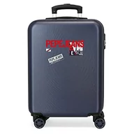 Walizki - Pepe Jeans Dikran walizka kabinowa niebieska 38 x 55 x 20 cm sztywne ABS boczne zapięcie kombinowane 34 l 2,7 kg 4 podwójne koła - miniaturka - grafika 1