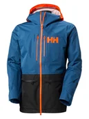 Kurtki narciarskie - Helly Hansen Kurtka narciarska "Elevation Infinity 3.0" w kolorze niebiesko-czarnym - miniaturka - grafika 1