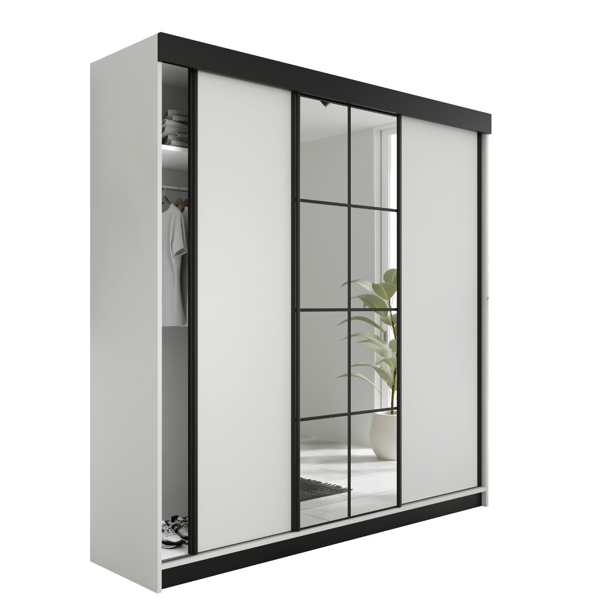 Szafa LAMARO biały 200x205x59cm