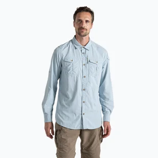 Koszula męska Craghoppers NosiLife Adventure Long Sleeved Shirt III niagara blue - Koszule męskie - miniaturka - grafika 1