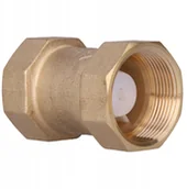 Zawory i kraniki - Typ 601 - zawór zwrotny gwintowany wew.; zamknięcie grzybkowe wspomagane sprężyną; Pnom 1,0 MPa, tmax=80°C. 1 1/2 - miniaturka - grafika 1