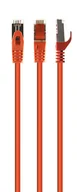 Patchcordy - Gembird PP6A-LSZHCU-O-0.25M kabel sieciowy Pomarańczowy 0,5 m Cat6 S/FTP (S-STP) - miniaturka - grafika 1