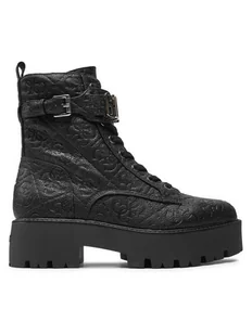 Guess Botki Vaires FLTSOM FAL10 Czarny - Botki damskie - miniaturka - grafika 1