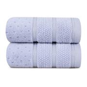Ręczniki - Zestaw 2 jasnoniebieskich bawełnianych ręczników Foutastic Arella, 50x90 cm - miniaturka - grafika 1