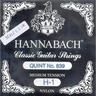 Hannabach Klassikgitarrensaiten (Quint-Gitarre) Satz 839MT für 4/4 Gitarre - Struny gitarowe  - miniaturka - grafika 1