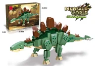 Klocki - KLOCKI KONSTRUKCYJNE DINOZAUR STEGOSAURUS – DINOSAUR WORLD - 322 el. - miniaturka - grafika 1