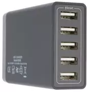 Ładowarki do telefonów - Ładowarka sieciowa do telefonu 4Mobee 5 portów USB - miniaturka - grafika 1