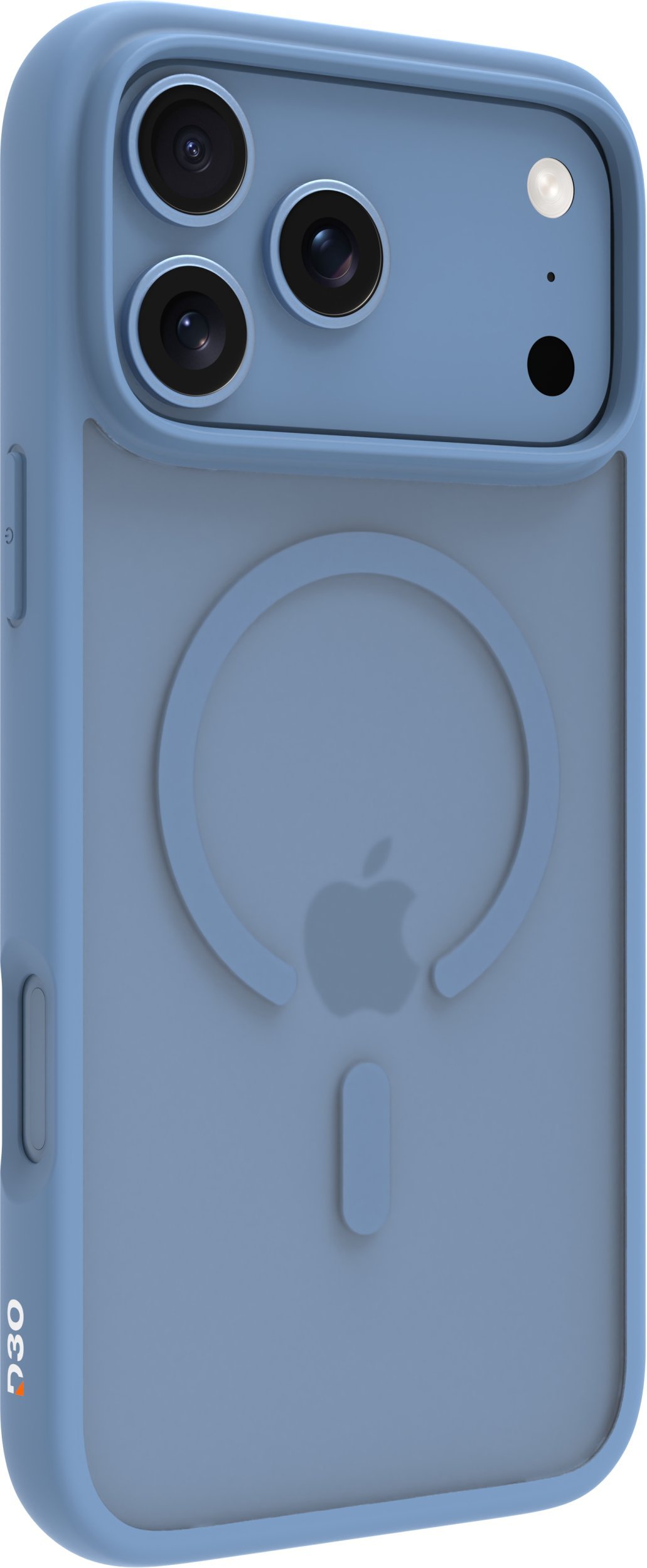 dbramante1928 Grenen Ultra - Pokrowiec ochronny do telefonu - MS - Kompatybilność z MagSafe - D3O, Tworzywo sztuczne - Frosted Clear, Niebieski - do Apple iPhone 17 Pro Max, 18 Pro Max GN69CX005808