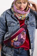 Nerki - Fioletowa nerka w kwiaty PURPUROWA FUZJA - miniaturka - grafika 1