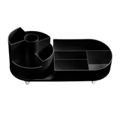 Kosmetyczki, organizery i kuferki - eCarla organizer na kosmetyki i pędzle Czarny - miniaturka - grafika 1