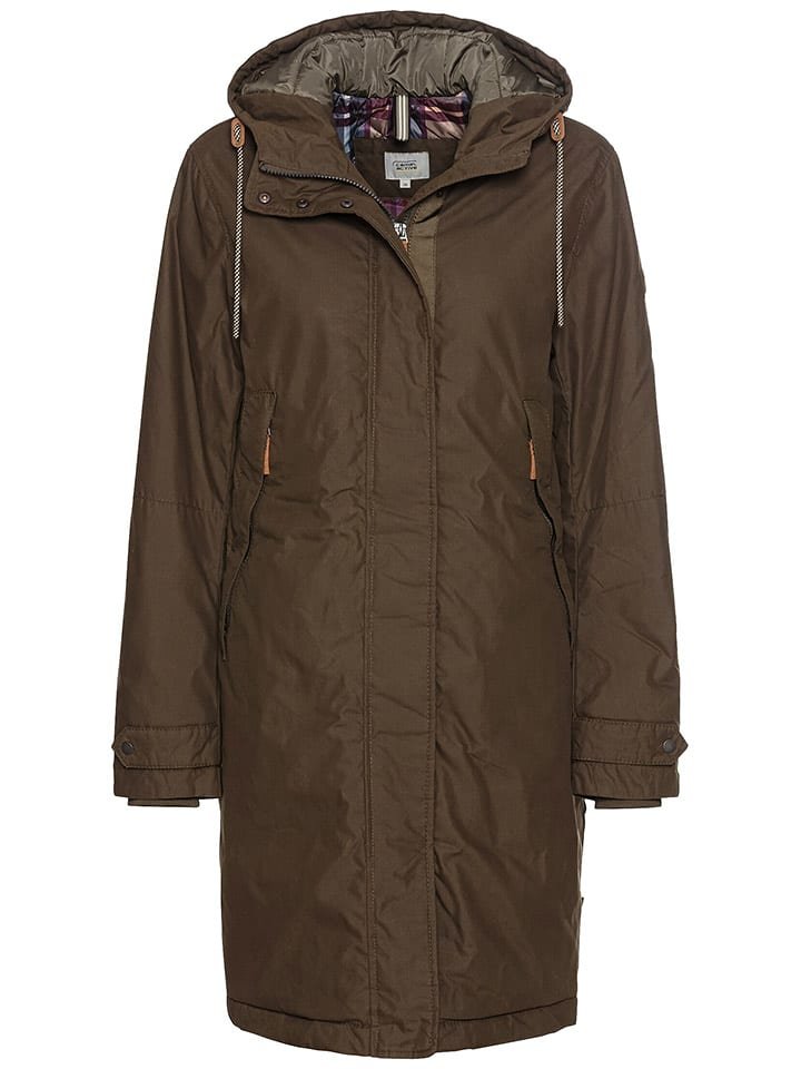 Camel Active Płaszcz przejściowy w kolorze ciemnobrązowym