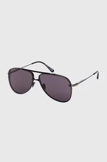 Okulary przeciwsłoneczne - Tom Ford okulary przeciwsłoneczne męskie kolor czarny FT1071_6201A - grafika 1
