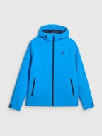 Kurtki i kamizelki sportowe męskie - Męska kurtka narciarska 4F 4FWAW25TTJAM0787 - niebieska - miniaturka - grafika 1