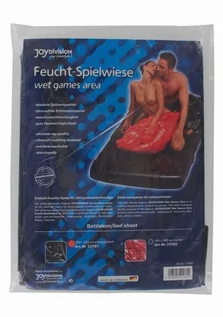 Akcesoria BDSM - BDSM-Wet games area, bed sheet,180 x 260 cm, black - grafika 1