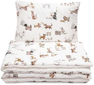 Pościel dla dzieci - Pościel z bawełny satynowej 100x135cm - Paryskie Pieski - miniaturka - grafika 1