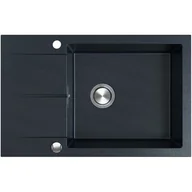 Zlewozmywaki - BERG ZLEWOZMYWAK HOBART 1,0 MOC 780X500 ONYX BRQ1411AXL - miniaturka - grafika 1