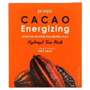 PETITFEE Koelf Koelf Cacao Energizing Hydrogel Face Mask - 30 g * 5 szt 2101470 - Maseczki do twarzy - miniaturka - grafika 2
