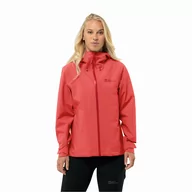 Kurtki damskie - Damska kurtka przeciwdeszczowa Jack Wolfskin HIGHEST PEAK 3L JKT W vibrant red - XS - miniaturka - grafika 1