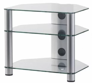 Sonorous RX2130 C-SLV przeźroczyste szkło srebrne nogi Stolik rtv Hi-Fi Audio 7rx2130cs - Szafki RTV - miniaturka - grafika 1