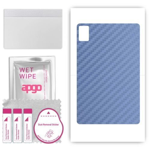 folia naklejka skórka strukturalna na TYŁ do Doogee T20mini Pro - Carbon Granatowy - apgo SKINS