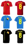 Koszulki sportowe męskie - Koszulka BELGIA Marouane FELLAINI 8 jr - miniaturka - grafika 1
